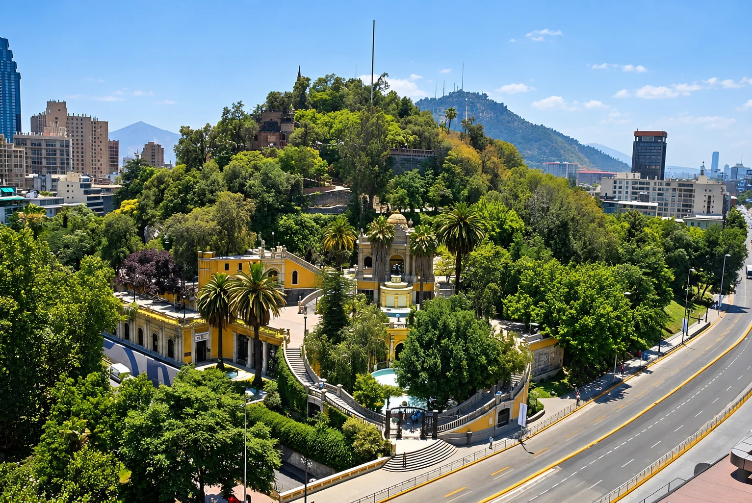 Cerro Santa Lucía en Santiago