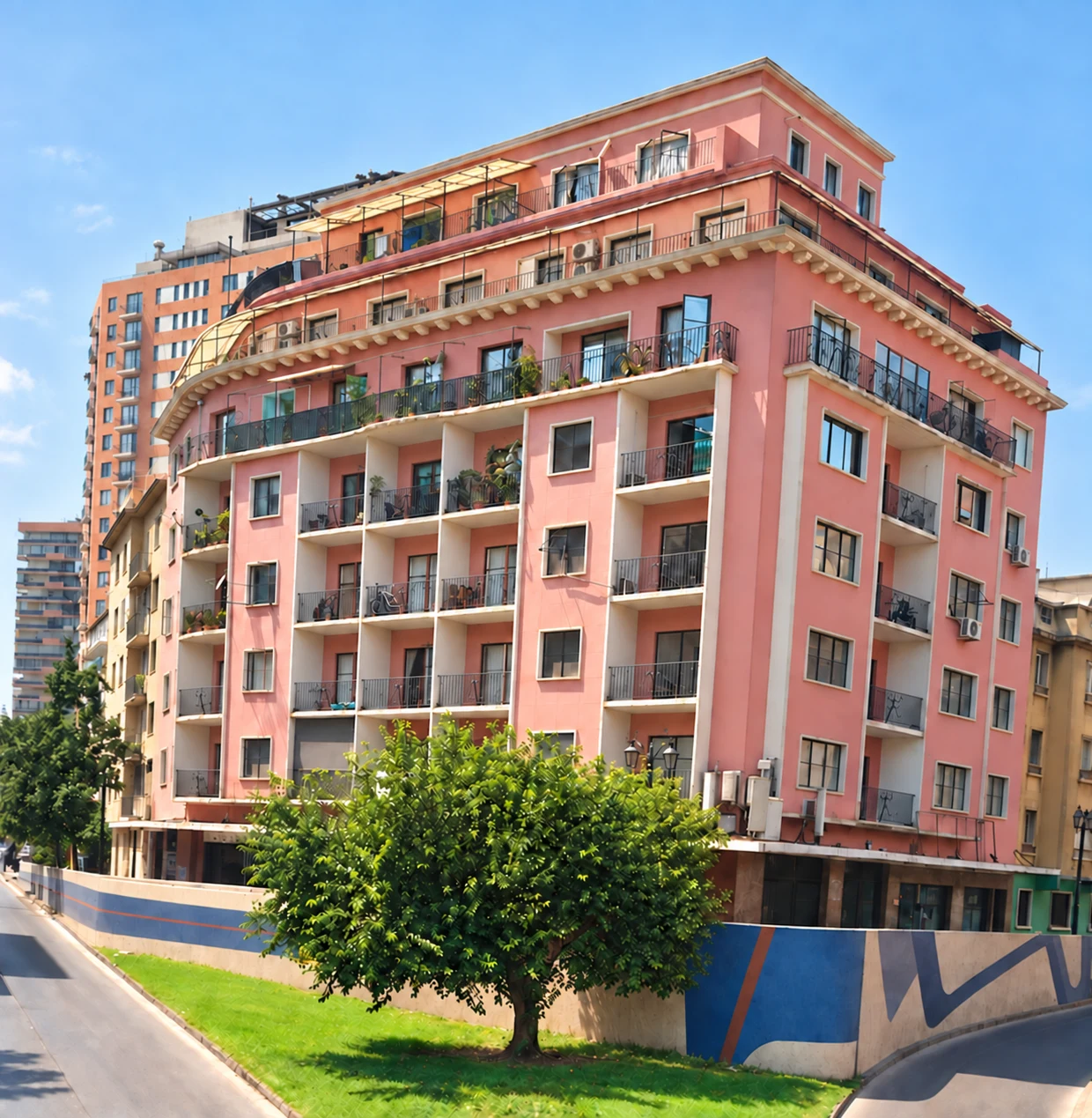 Fachada del edificio donde se encuentra Residencia Santa Lucía